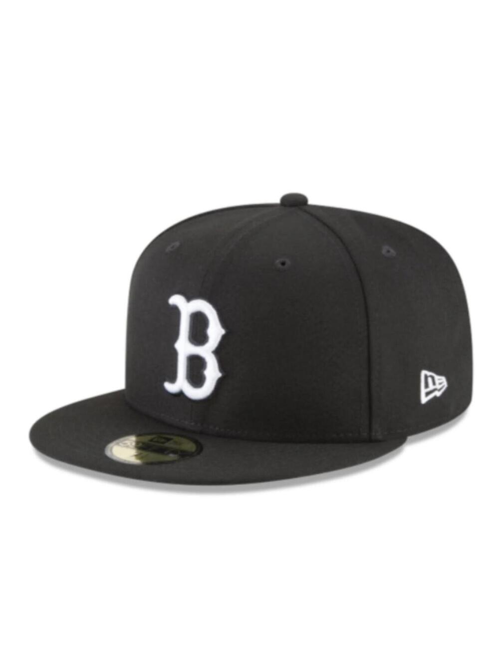 New Era Boston Red Sox Black 59FIFTY 7 3/8